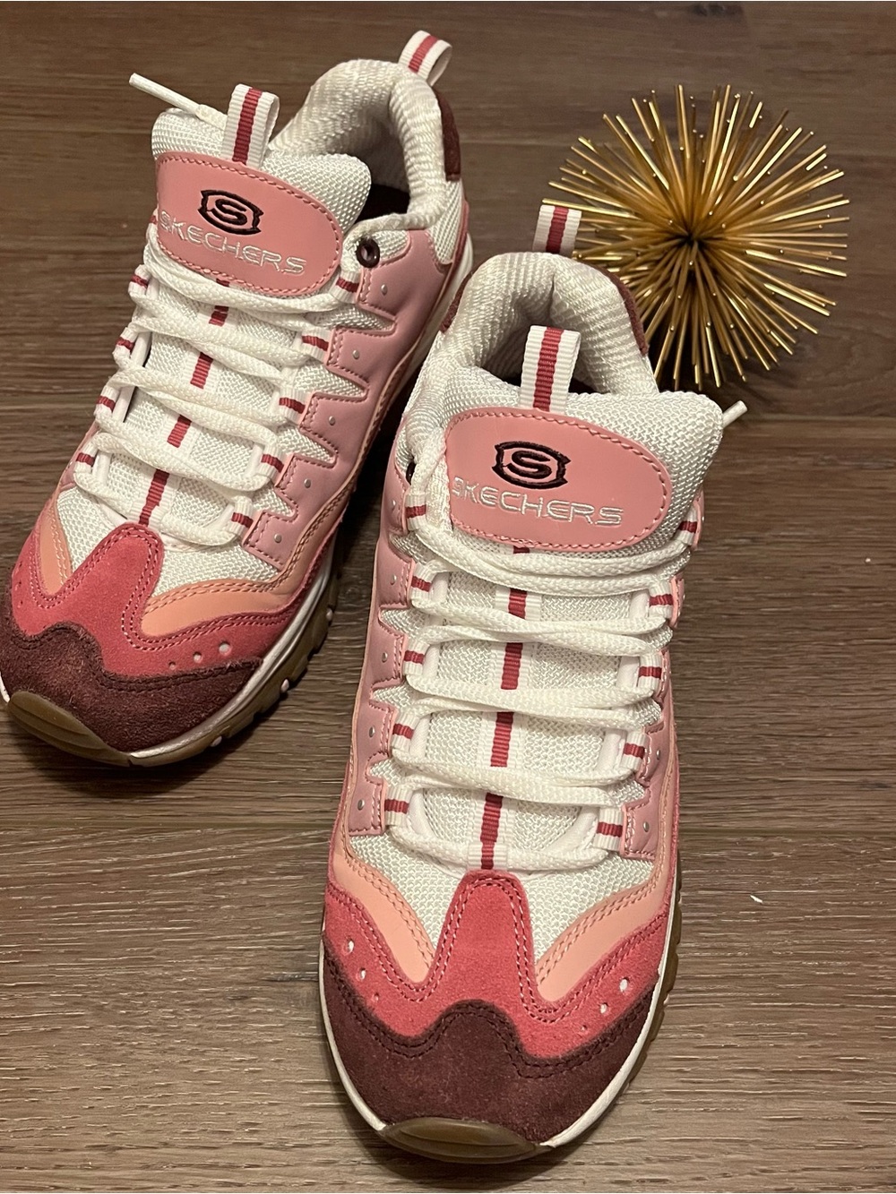 Skechers Energy - Sunny Waves NWOB Chunky Sneaker Retro Pink Size 8 - Picture 3 of 8